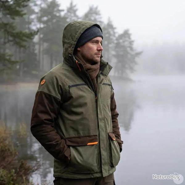 Parka Homme Winchester� Track Racoon Vert Manches Longues Capuche