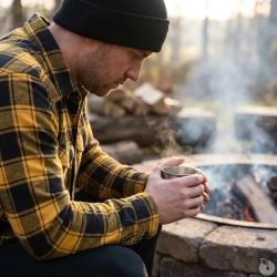 Chemise &agrave; carreaux Brandit&reg; Jaune et noire Homme