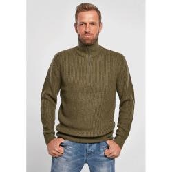 Pull Troyer Olive &agrave; Col Camionneur Brandit&reg; Homme