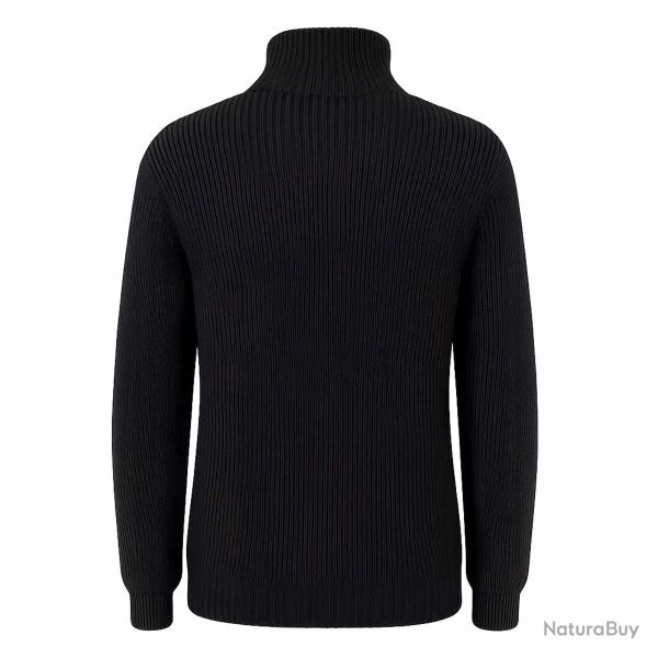 Pull Troyer Noir � Col Camionneur Brandit� Homme