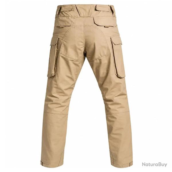Pantalon Fighter A10� Homme Beige Ultra R�sistant avec Renforts Genoux