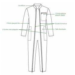 Combinaison de travail homme Chardon LMA&reg; - Gris 2XL