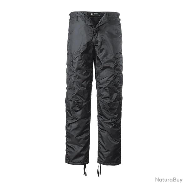 Pantalon thermo homme Brandit noir coupe vent et d�perlant