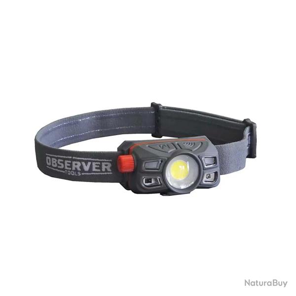 Lampe frontale OBSERVER - 450 Lumens - Rechargeable USB-C - �tanche IP67