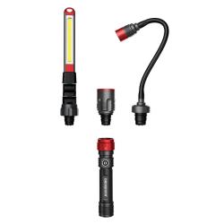 Lampe 3-en-1 OBSERVER - Torche, Barre d'Inspection & T&ecirc;te Flexible 1000 Lumens