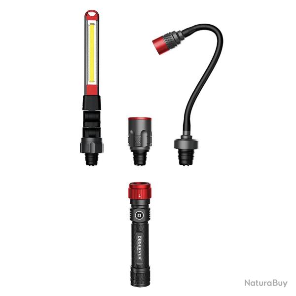 Lampe 3-en-1 OBSERVER - Torche, Barre d'Inspection & T�te Flexible 1000 Lumens