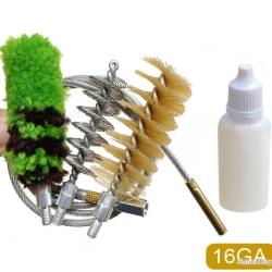 KIT DE NETTOYAGE POUR FUSIL CALIBRE 16 + BOUTEILLE POUR HUILE