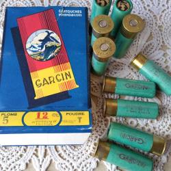 RARES  CARTOUCHES DE COLLECTION GARCIN IMPERMEABILISEES. Cal 12. NEUVES