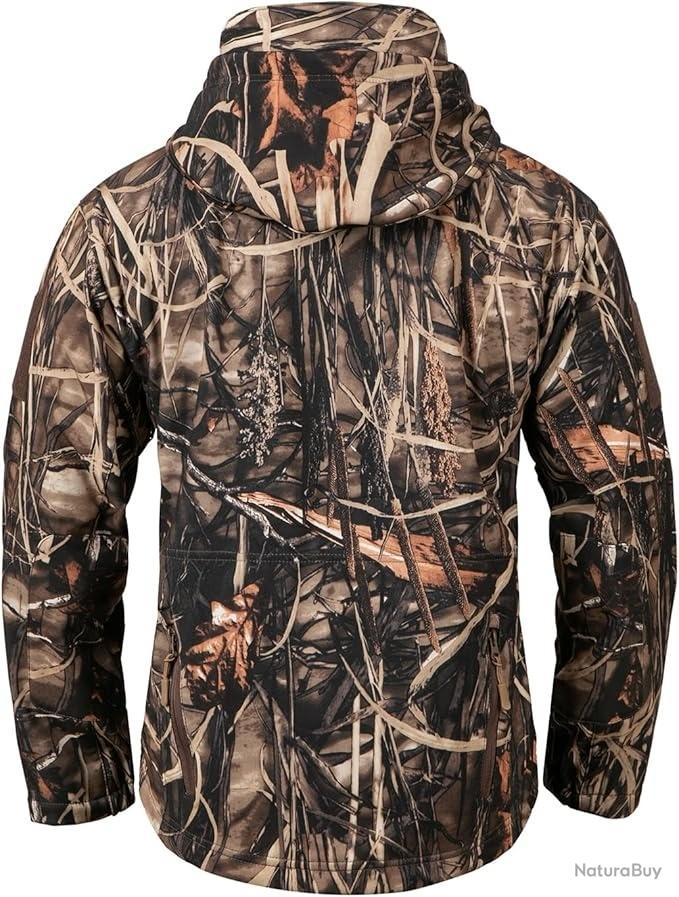 Veste De Pêche Simms Katafront Camouflage - Homme Taille L, Capuche, Imperméable (occasion Comme Neuve)