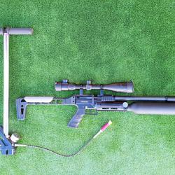 PACK-7 Carabine PCP SNOWPEAK AP900B Cal. 4,5 mm 19,9 J. Bouteille aluminium + Valve Puissance