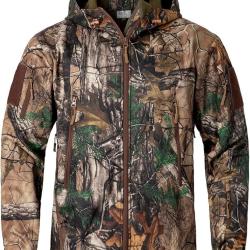 Veste de Chasse Camouflage Arbre Homme Imperm&eacute;able Coupe-Vent Polaire Tactique Randonn&eacute;e P&ecirc;che