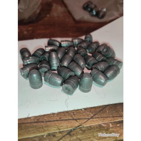 Lot 30 balles ogives conique poudre noire plomb calibre 512 13mm   12gr