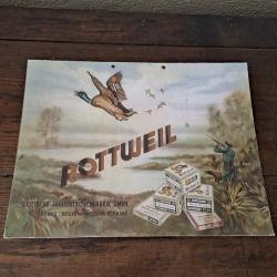 Belle  publicit&eacute;e  ancienne ,en carton  pour les cartouches  ROTTWEIL