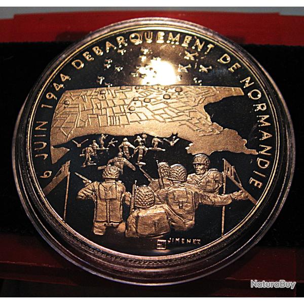 m�daille " debarquement en Normandie "juin 1944 TTB sous capsule