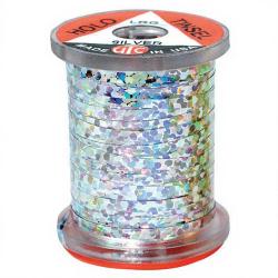 Tinsel holographique argent large