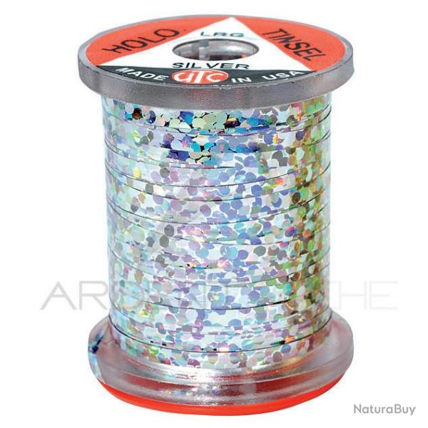 Tinsel holographique argent moyen