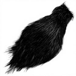 Cou de coq teint&eacute; ( rooster neck) noir