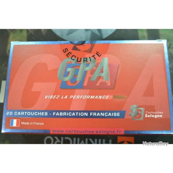 1 BOITE DE 20 BALLES SOLOGNE 9.3X74 R GPA 11.6G/179GR  NEUVE