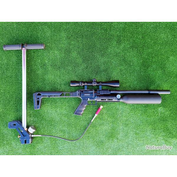 PACK-9 Carabine PCP SNOWPEAK AP900B Cal. 5,5 mm 19,9 J. Bouteille aluminium + Valve Puissance