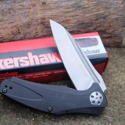 Couteau Kershaw Natrix A/O Lame Acier 8Cr13MoV Manche Black G-10 Framelock Clip 7007