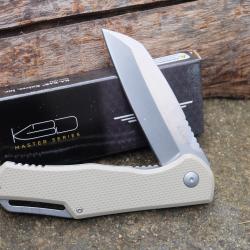 Couteau KA-BAR Jarosz Wharncliffe Flipper Lame Acier AUS-8 Manche G-10/Titane 7508