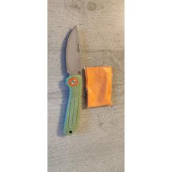 Couteau Pliant EDC Ultra L&eacute;ger 58g - Acier 5Cr15MoV - Design Moderne Menthe