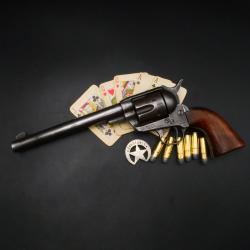 Colt Sheriff Single Action Army canon Miroir 44-40 , lettre archive Colt - Cat&eacute;gorie D et PV bne