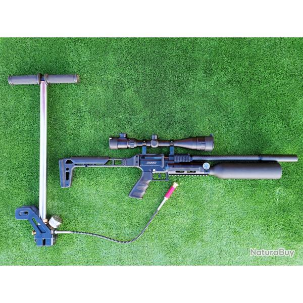 PACK-10 Carabine PCP SNOWPEAK AP900B Cal. 5,5 mm 19,9 J. Bouteille aluminium + Valve Puissance