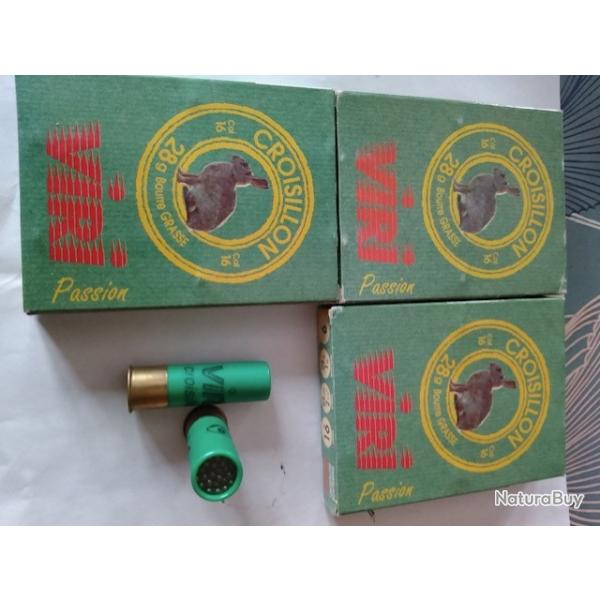 3 boites de 10 cartouches cal 16/65 croisillon