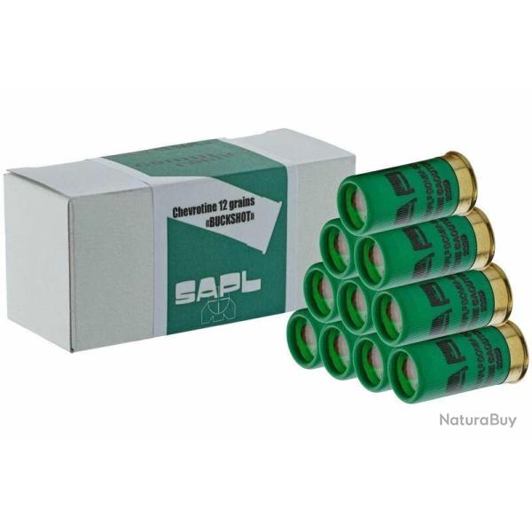 Bo�te de 10 cartouches Mini Chevrotine 12/50 SAPL