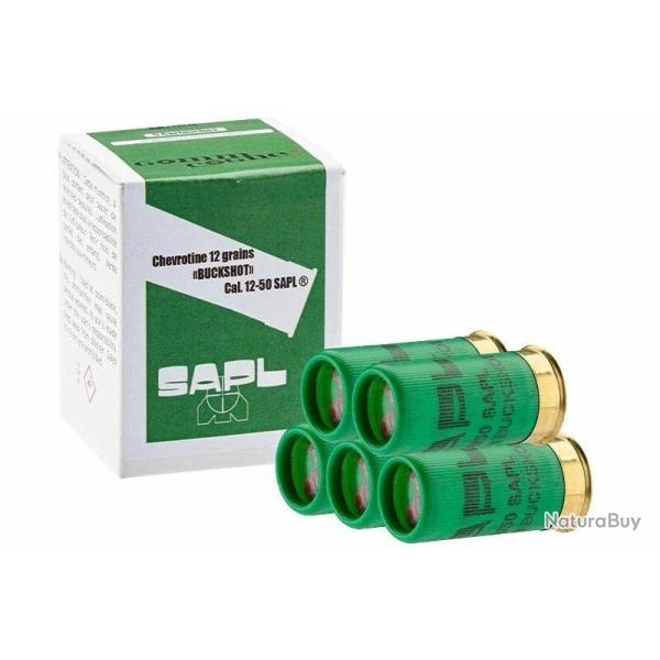 Bo�te de 5 cartouches Mini Chevrotine 12/50 SAPL