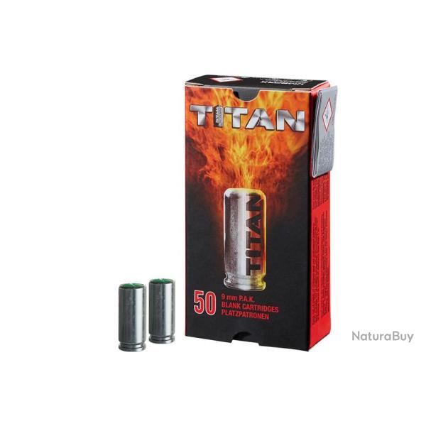 50 cartouches � blanc 9mm PAK TITAN