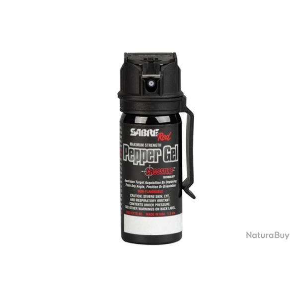 Bombe lacrymog�ne MK3 Gel Poivre Crossfire 44ML Sabre Red