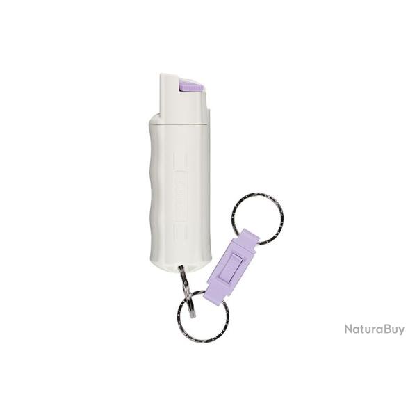 Bombe lacrymog�ne blanc phosphorescent porte-clefs Gel Poivre 16.2ML Sabre Red