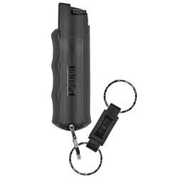 Bombe lacrymog&egrave;ne noire porte-clefs Gaz Piment rouge 16.2ML Sabre Red
