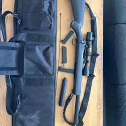 Sniper airsoft JG367S VSR-10 clone JG Works + scope + silencieux + housse