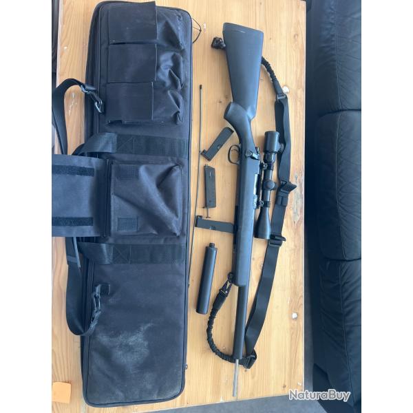 Sniper airsoft JG367S VSR-10 clone JG Works + scope + silencieux + housse