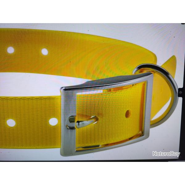 Country collier pour chien polyur�thane 2.5cm jaune