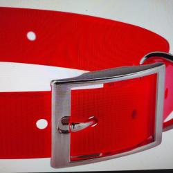 Country collier pour chien polyur&eacute;thane 2.5cm rouge