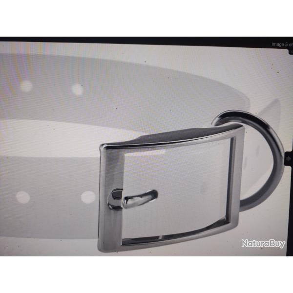 Country collier pour chien polyur�thane 2.5cm blanc
