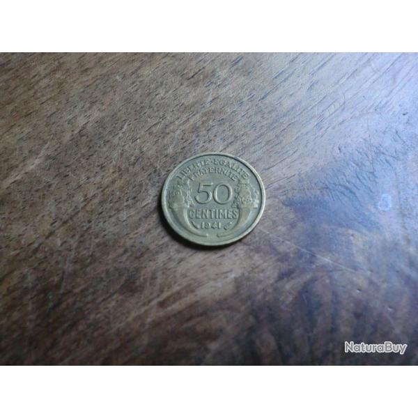 monnaie 50 centimes morlon 1941