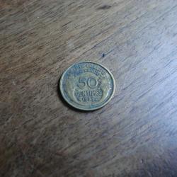 monnaie 50 centimes morlon 1938