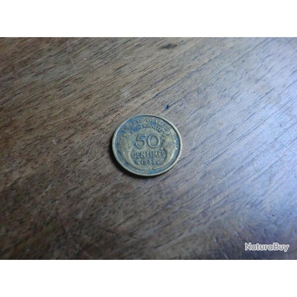 monnaie 50 centimes morlon 1938