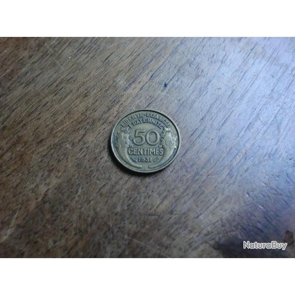 monnaie 50 centimes morlon 1931