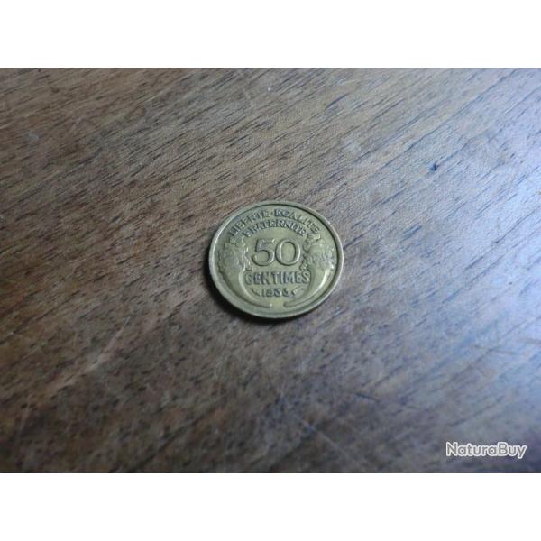monnaie 50 centimes morlon 1933