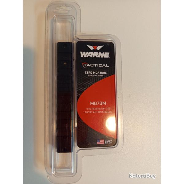 Rail picatinny Warne pour Remington 700 Bergara CZ...