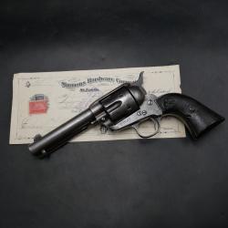 Colt Single Action Army Canon miroir Cal. 45 Smokless Frame , lettre archives Colt - Cat&eacute;gorie D