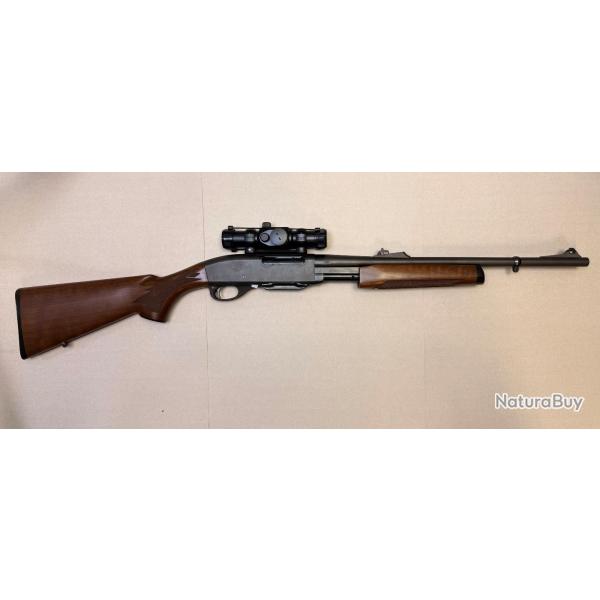 Remington 7600 � pompe Calibre 35 Whelen + point rouge Tasco Propoint occasion Bon �tat !