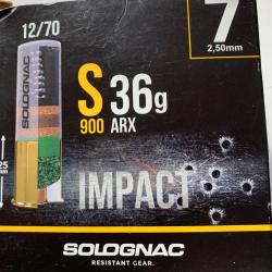 LOT DE 200 CARTOUCHES 12/70 36 G S900 arx