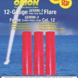 6 CARTOUCHES DE SIGNALISATION pour pistolet lance fus&eacute;e ORION EXP: 04/2026